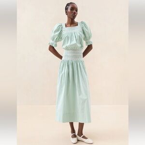 LOEFFLER RANDALL ANAIS SMOCKED DRESS******SIZE: XL